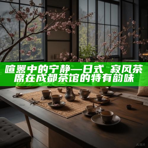 喧嚣中的宁静—日式侘寂风茶席在成都茶馆的特有韵味